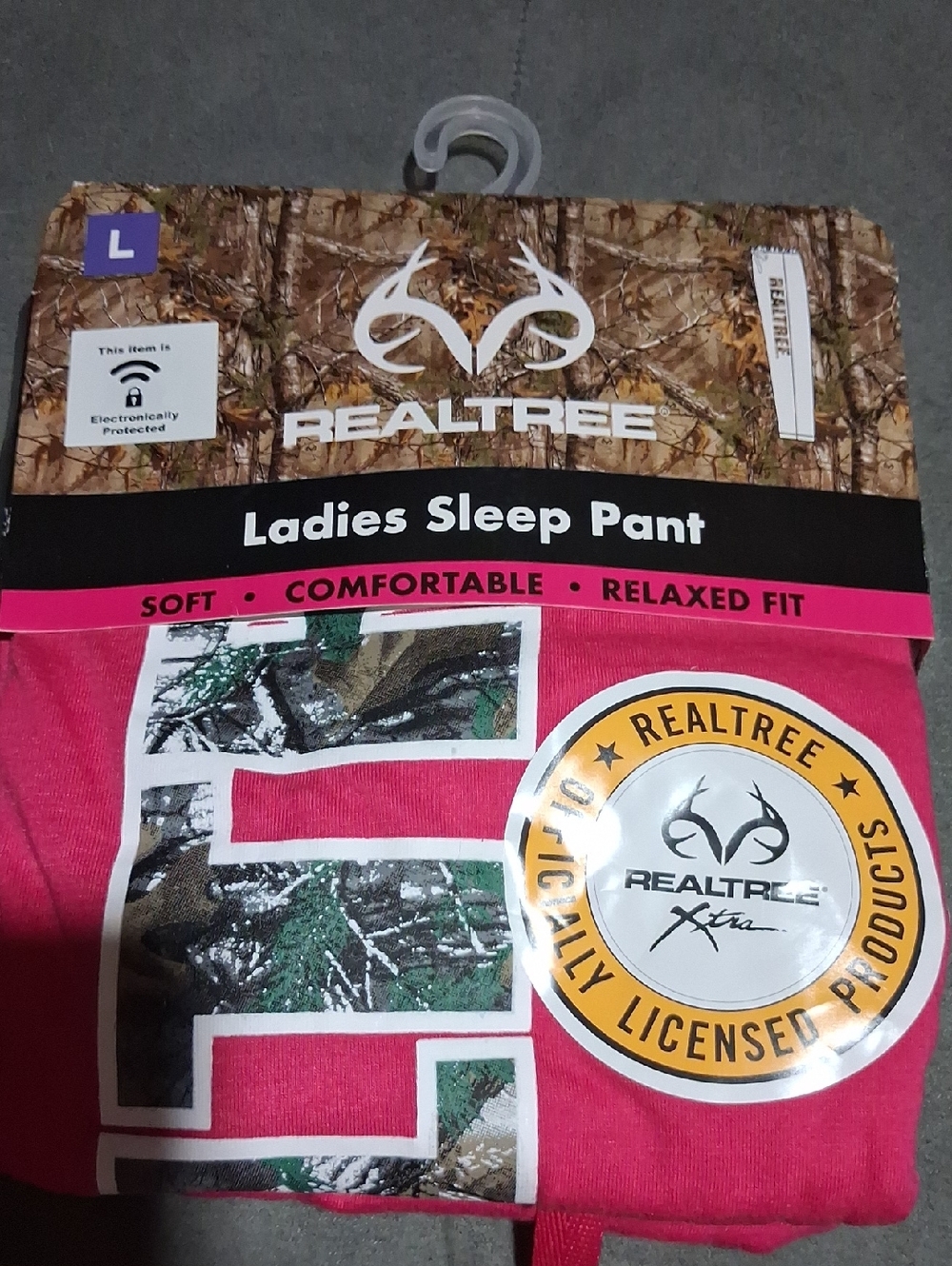 Realtree Pink Ladies Sleep Pant with Camo Graphic